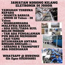 Terdapat 359 kerja kosong terkini di johor. Jawatan Kosong Di Johor Bahru Posts Facebook