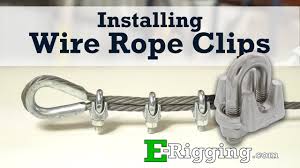 how to install wire rope clips