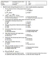 Soal Uas Pai Kelas 4 Semester 1 Ilmusosial Id