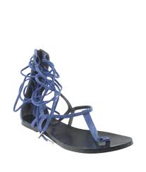Sigerson Morrison New Blue Blue Suede Sandals Size 9