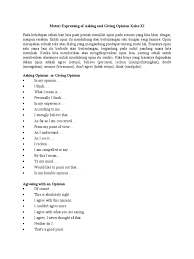 Pengertian, fungsi, generic structure, karakteristik dan contoh soalnya Contoh Soal Opinion And Thought