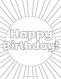 Beautiful happy birthday coloring pages for your child. 20 Free Happy Birthday Coloring Pages For Kids Mrs Merry