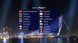 De officiële website van het eurovisie songfestival. Loting Songfestival 2021 Halve Finales En Finale Songfestival Nieuws