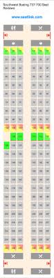 Southwest Boeing 737 700 Seating Chart Updated December