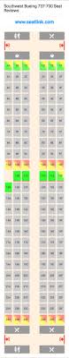 southwest boeing 737 700 seating chart updated december