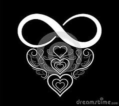 Abstract Infinity Heart Logo Infinity White Sign Isolated On Black Background In 2020 Heart Logo Vector Company Logo Design