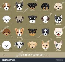 set of dogs vector illustration 20 puppy 犬のスケッチ 犬のアート かわいい 動物 イラスト