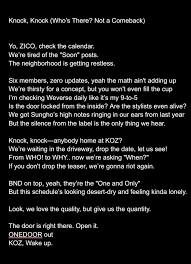 Hello @KOZ_Entofficial, please hire me, I even did a diss track for you. It  is kinda short but I tried my best. #BOYNEXTDOOR