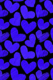 B Blue Black Heart Wallpaper Colorful Heart Pretty Wallpapers