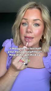 I lost half my hair due to a 90 lb weightloss among other things ha!!,  While I have SIGNIFICANT regrowth and a healthy scalp, adding a little  thickness took no time at all! I used a Halo D U P E and ...