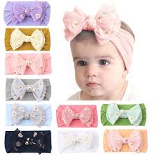 Novo 1 Pçs Pequeno Daisy Flor Do Bebê Meninas Headbands Duplo Laço Malha  Arcos Recém-nascidos Da Criança Bandana De Náilon Macio Crianças Headwear