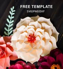 Maybe you would like to learn more about one of these? Free Paper Flower Templates Pdf Svg Png Files With Super Easy Tutorial