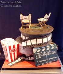 Wedding For Film Enthusiasts Theatre Cake Film Cake Movie Cakes
