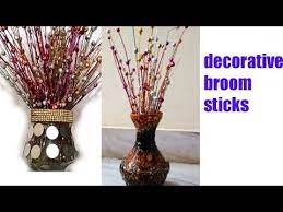 50 Best Out Of Waste Decorative Broom Sticks Decorative Sticks Making At Home Broom Sticks Decoration Y Decorating With Sticks Broomstick Best Out Of Waste