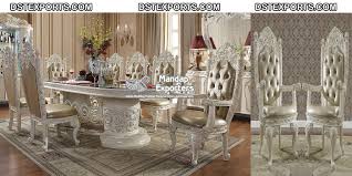 Additional pictures (click to enlarge). Victorian Wooden Carved Dining Table Set Mandap Exporters