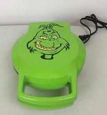 Salton Grinch Swirl Waffle Iron Maker How The Grinch Stole Christmas Dr Seuss Grinch Stole Christmas Grinch Swirl