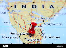 Bangalore In Map India Bangalore India City Map High Resolution Stock Photography And Images -  Alamy