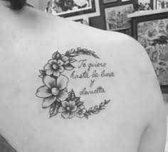 I Love You To The Moon And Back Floraltattoo Moontattoo Iloveyoutothemoonandback To The Moon And Back Tattoo Back Tattoo Writing Tattoos