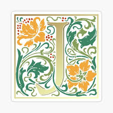 Medieval illuminated letter j fine art print this is an archival 4 x 6 print of my original artwork, painted in acrylics on goatskin parchment. Illuminated Letters Stickers Redbubble