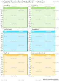 You have full flexibility in customizing your schedule template. Weekly Appointment Planner Schedule Printable Pdf By Tidymighty 3 00 Appointment Calendar Schedule Template Weekly Appointment Planner