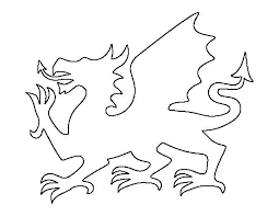 Here you can download jpg and png files of the welsh flag. Welsh Flag Template Welsh Dragon Dragon Coloring Page Dragon Pattern