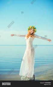 Shop deep blue color bridal dresses at up to 70 feel elegant while wearing a royal blue bridesmaid dress or a royal blue gown. Woman Lace White Dress Image Photo Free Trial Bigstock