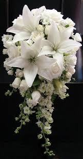 White Lily And Rose Wedding Bouquet Rose Wedding Bouquet Wedding Bouquets Wedding Flowers