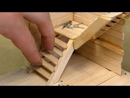 How To Build A Miniature Wooden House Building Miniature Wood Stairs Youtube Wood Wood Stairs Wooden House