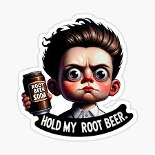 Root Beer Kid Stickers for Sale