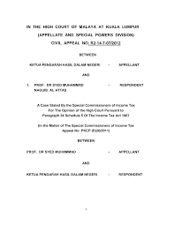 Lembaga hasil dalam negeri malaysia (lhdnm) adalah salah satu agensi utama di bawah kementerian kewangan yang bertanggungjawab memungut dan mentadbir cukai langsung negara. Http Www Hasil Gov My Pdf Pdfam Prof Dr Syed Muhammad High Court Pdf