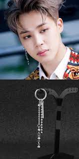 Bts Jimin S Tassel Chain Punk Unisex Earrings For Boys And Girls Unisex Earrings Tassel Chain Earrings Punk Earrings