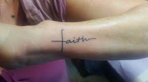 Cross Faith Tattoo Acrossmeanttokillismyvictory Faithtattoo Crosstattoo Hand Tattoos For Girls Rib Tattoos Words Quote Tattoos Girls