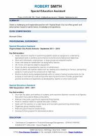 Add job descriptions, bullet points, and skills. Special Education Assistant Resume Samples Qwikresume