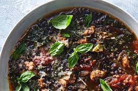 Pressure Cooker Lentil Soup With Sausage Recipe Nyt Cooking Lentil Sausage Soup Pressure Cooker Lentils Pot Recipes