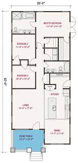 These home plans for narrow lots were chosen for those whose property will not allow the house's width to exceed 55 feet. 3 Bed Cottage House Plan For The Narrow Lot 50174ph Architectural Designs House Plans