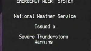 Structural wind damage may be used to infer the occurrence of a severe thunderstorm. Severe Thunderstorm Warning Emergency Alert System Wiki Fandom