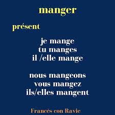 Traduction de manger en anglais. Le Verbe Manger Au Present Aprende Frances Con Ravie Facebook