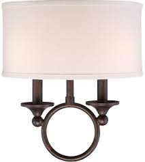 Quoizel Ada8702ln Adams 2 Light 12 Inch Leathered Bronze Wall Sconce Wall Light