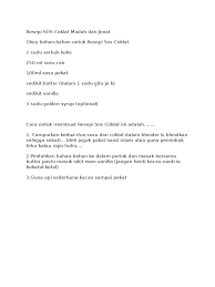 Resep dengan slow cooker sebenarnya kalau mau dieksplorasi tak terhingga banyaknya. Resepi Sos Coklat Mudah Dan Jimat