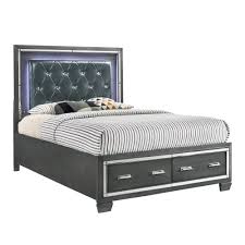 You might also like this photos or back to high platform bed frame queen. Picket House Furnishings Kenzie Gray Queen Storage Bed Tt Qb Decorpad