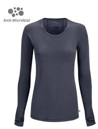 infinity antimicrobial long sleeve knit tee scrub jackets