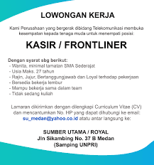 Check spelling or type a new query. Info Loker Medan Terbaru Frontliner Di Perusahaan Bidang Telekomunikasi Medanloker Com Lowongan Kerja Medan