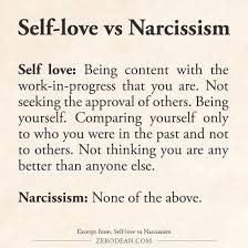 Self Love Vs Narcissism In 2020 Self Love Narcissism Self