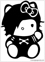 As always, the sheets can be saved for your personal use. Hello Kitty Punk Rock Emo Coloring Pages Cartoons Coloring Pages Coloring Pages For Kids And Adults