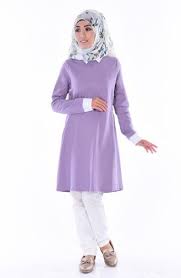 Sefamerve Gomlek Yaka Tunik 1470 10 Lila Tunik The Dress Stil
