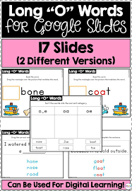 Long O Words For Google Slides Distance Learning Word Sorts O Words Distance Learning