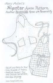 Berry floral geometric pattern apron. Nancy Zieman The Blog New Reversible Hipster Apron Pattern By Mary Mulari