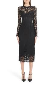 Dolce Gabbana Long Sleeve Lace Midi Dress Nordstrom Long Sleeve Lace Midi Dress Lace Midi Dress Black Lace Midi Dress