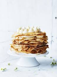 Gateau De Crepes Ganache Au Chocolat Blanc Et A La Fleur De Sureau Delices Ganache Au Chocolat Ganache Chocolat Blanc Crepes Au Chocolat