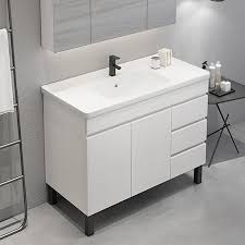 Find a wide range of bathroom floor cabinets options online. 40 Free Standing White Bathroom Vanity Ceramics Single Sink Vanity Cabinet In Large